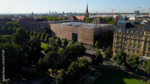 Mannheim Art Gallery (Kunsthalle) / Aerial  photo