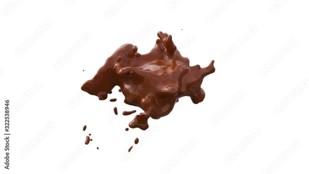 liquid chocolate storm on white background liquid chocolate storm on white background