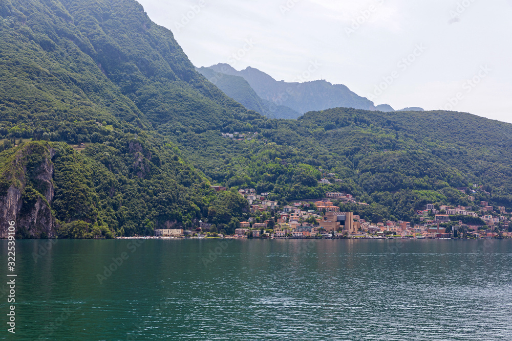 Fototapeta premium Campione d Italia Water