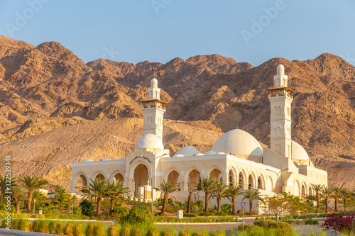 Sheikh Zayed mosque. Aqaba city, Jordan photo