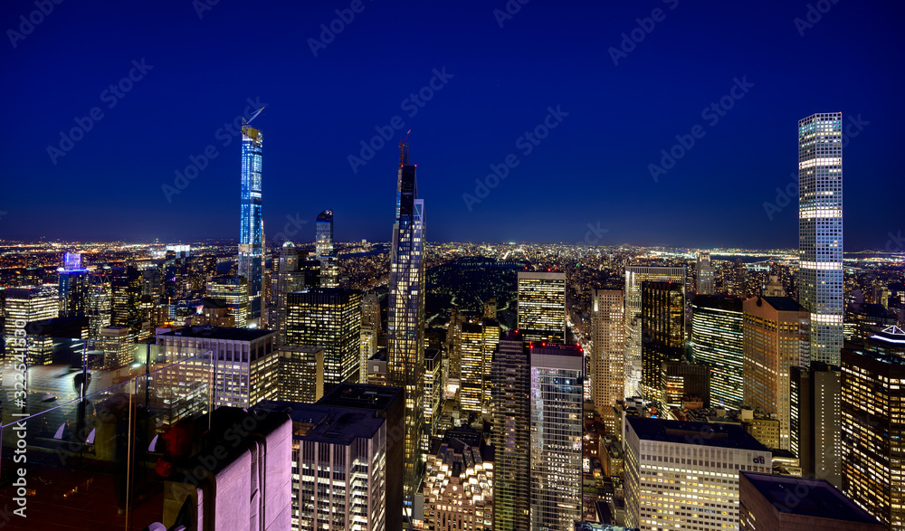 Naklejka premium New York City skyline, Manhattan, New York, USA.