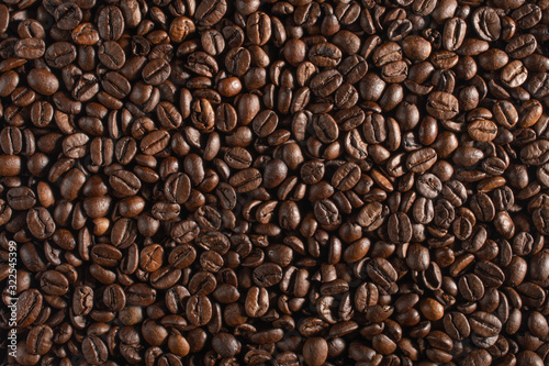 The texture of coffee beans