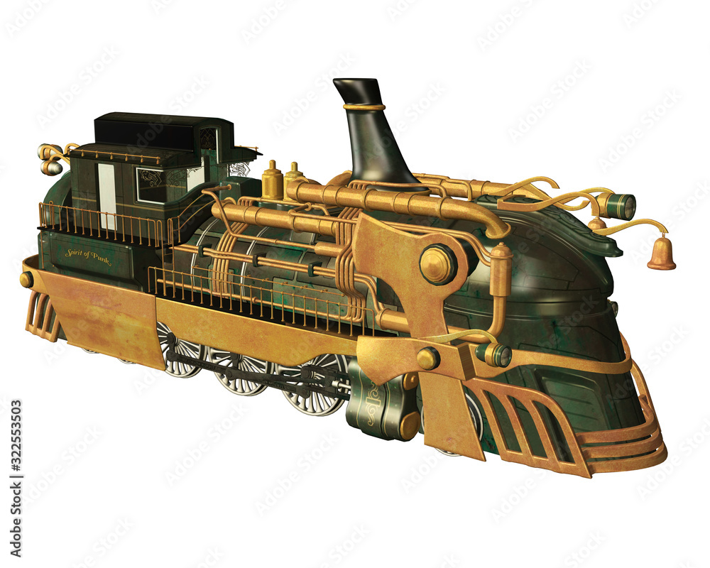 teampunk Train whit Path teampunk Train whit Path