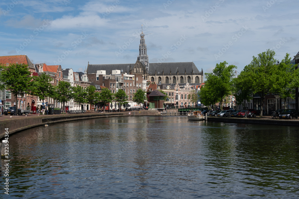 Fototapeta premium View over the river Spaarne