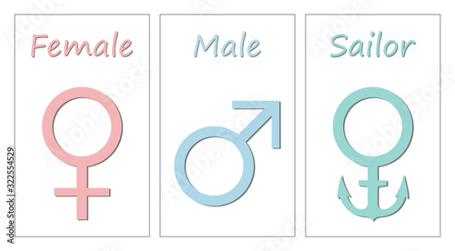 фотографія Gender symbols