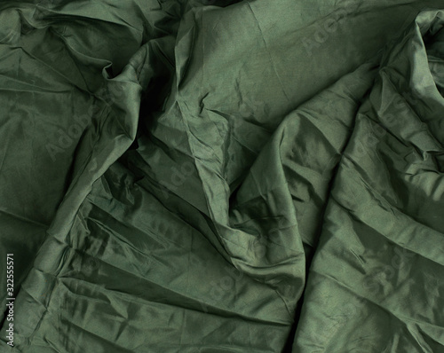 Wallpaper Mural green satin textile fabric, piece of fabric for sewing curtains and things Torontodigital.ca