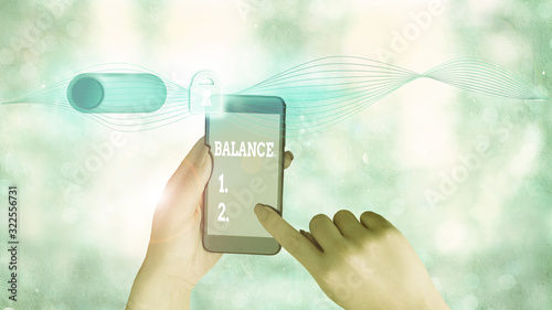 Photography Writing note showing Balance
