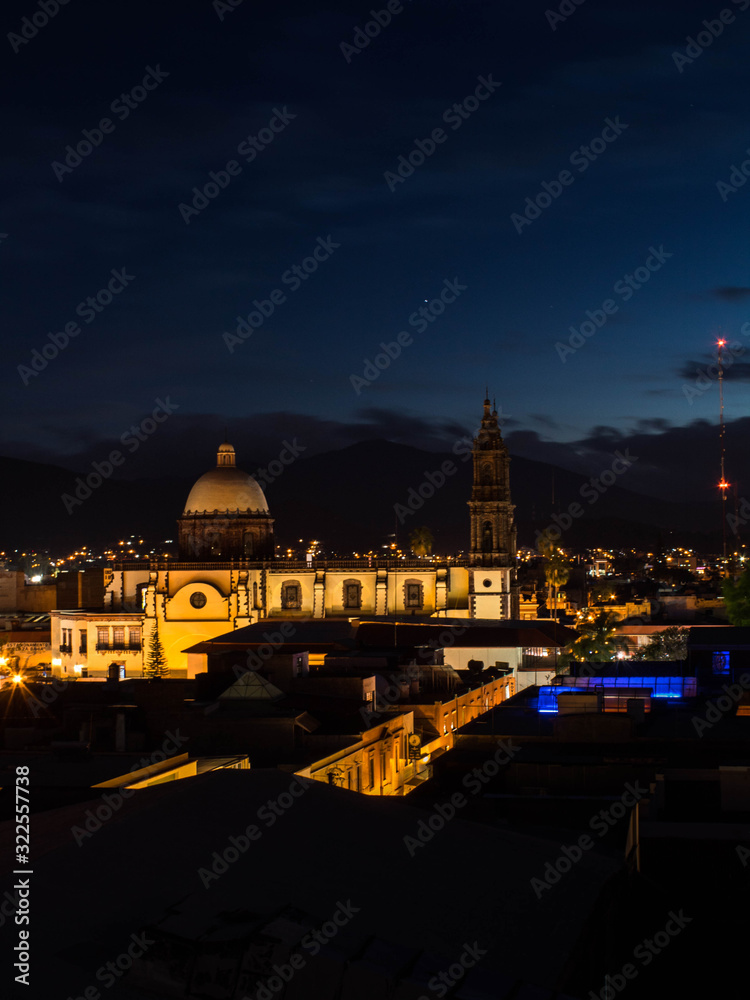 Noche en Zamora Michoacan, Mexico.