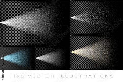 Abstract particles on transparent background