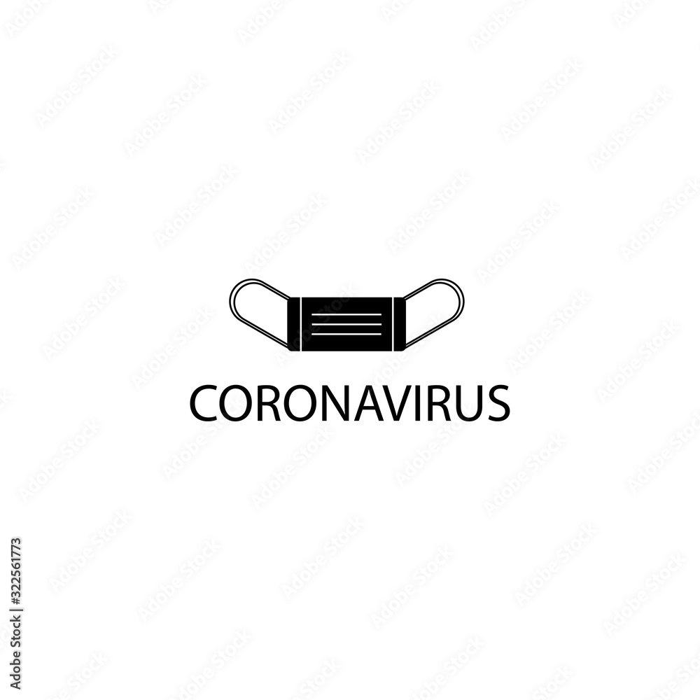 Coronavirus and medical mask sign. Virus sign protection eps ten Coronavirus and medical mask sign. Virus sign protection eps ten