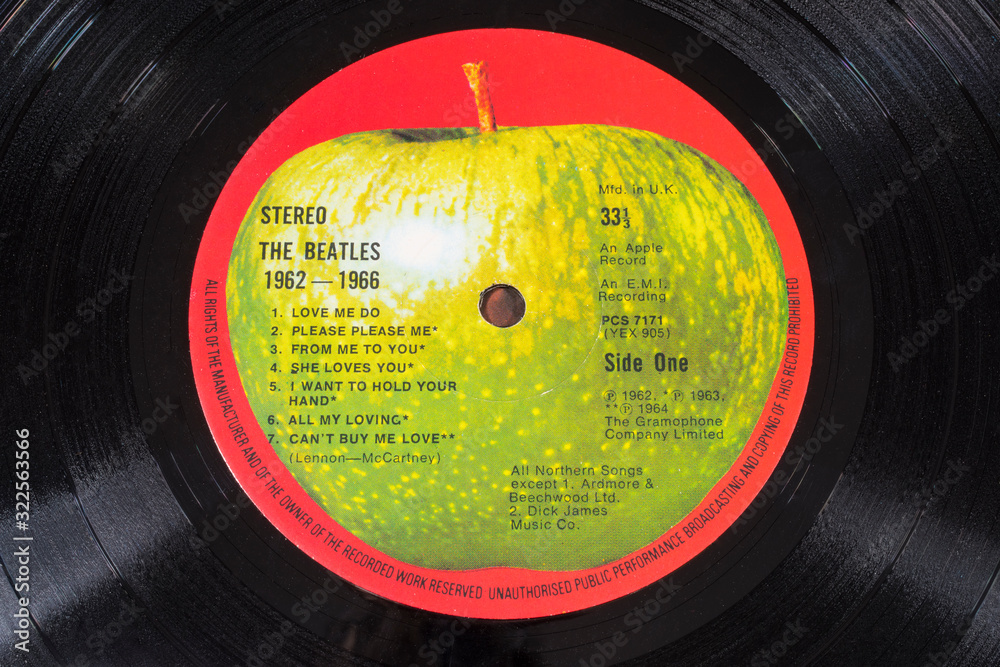 The Beatles 1962-1966 Vinyl Record Stock Photo | Adobe Stock