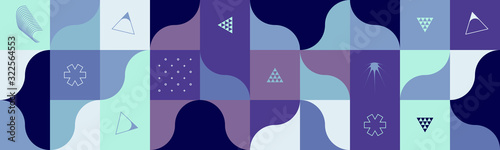 Techno Abstract Vector Pattern Design