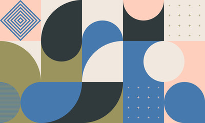 Keuken achterwand Jaren 50 patronen Mid-century abstract vormen ontwerp  © Normform