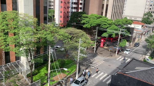 São Paulo, Brazil, February 25, 2020: Video of a beautiful architectural project for a skyscraper, one of the tallest in the country in a privileged financial region