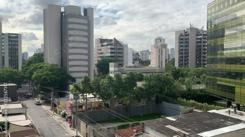 São Paulo, Brazil, February 25, 2020: Video of a beautiful architectural project for a skyscraper, one of the tallest in the country in a privileged financial region