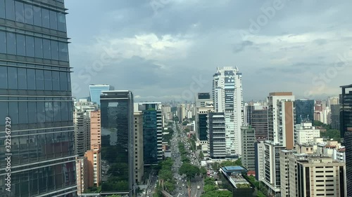 São Paulo, Brazil, February 25, 2020: Video of a beautiful architectural project for a skyscraper, one of the tallest in the country in a privileged financial region