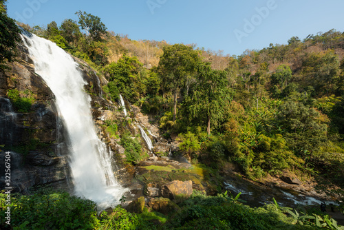 Wachirathan Waterfall, waterfalls in Doi Inthanon National Park, Chom Thong district in the province of Chiang Mai, Thailand