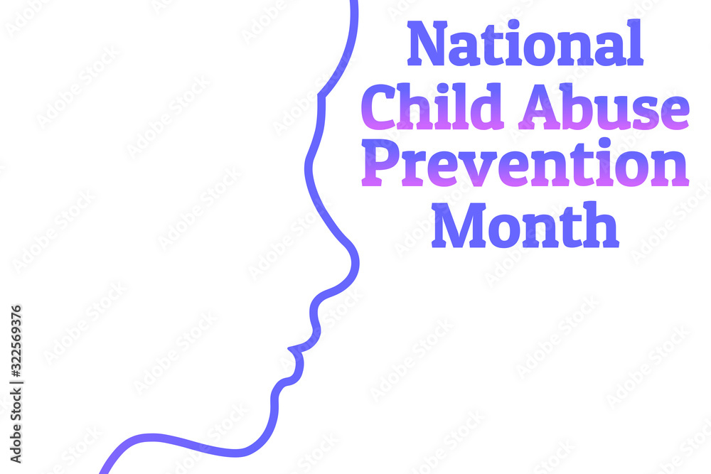 National Child Abuse Prevention Month. April. Template for background, banner, card, poster with text inscription. Vector EPS10 illustration. National Child Abuse Prevention Month. April. Template for background, banner, card, poster with text inscription. Vector EPS10 illustration.
