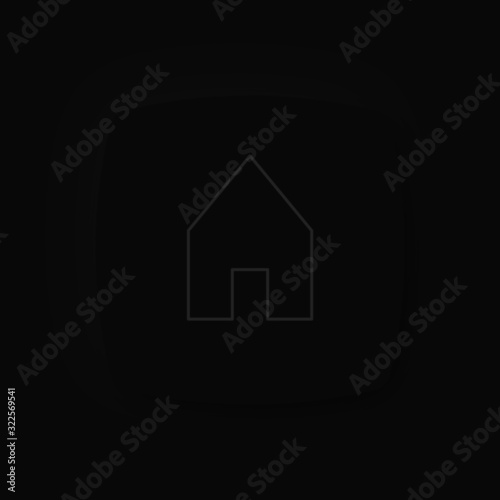 Soft UI Neumorphism App Icon Dark Mode Black - Home Haus