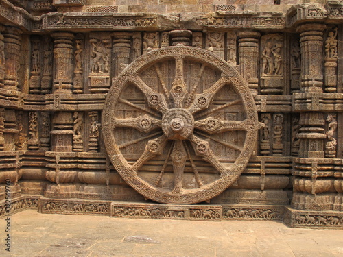 Wheel of the Suntemple of Konark, India