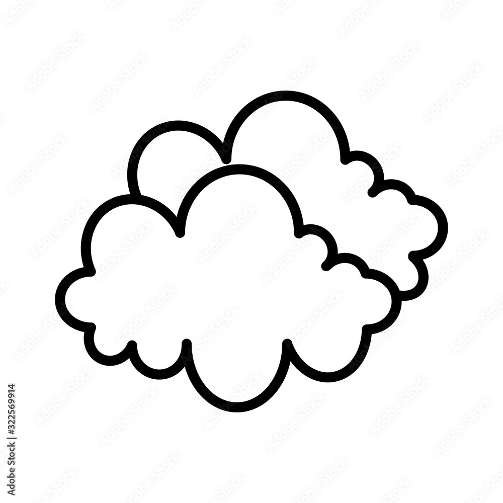 cloudy icon design vector logo template EPS 10