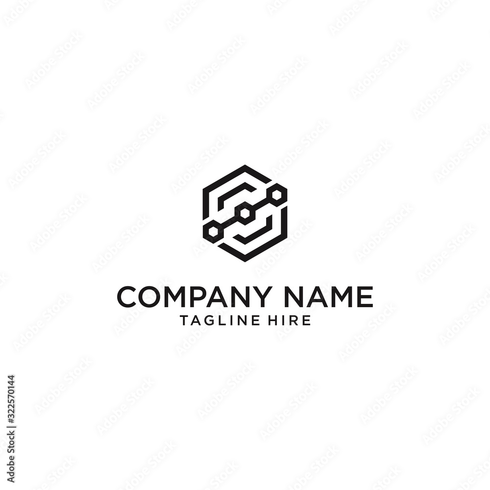 geometric cube logo in the form of a hexagon for technology geometric cube logo in the form of a hexagon for technology
