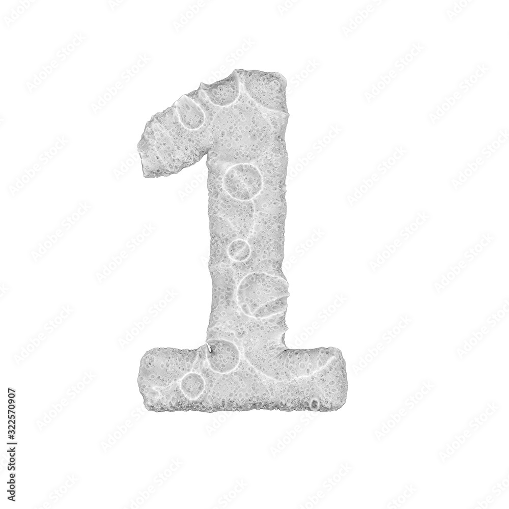 Moon stylized number Moon stylized number
