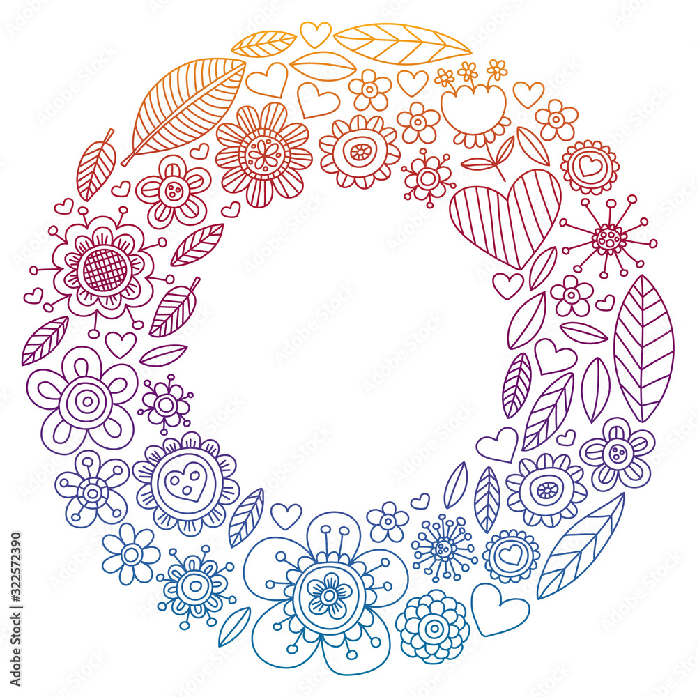 Flowers March 8. Doodle pattern. Vector icons for women. Flowers March 8. Doodle pattern. Vector icons for women.