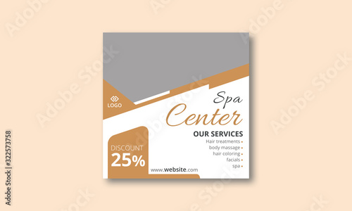 Spa instagram post banner layout