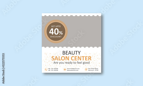 Spa instagram post template layout