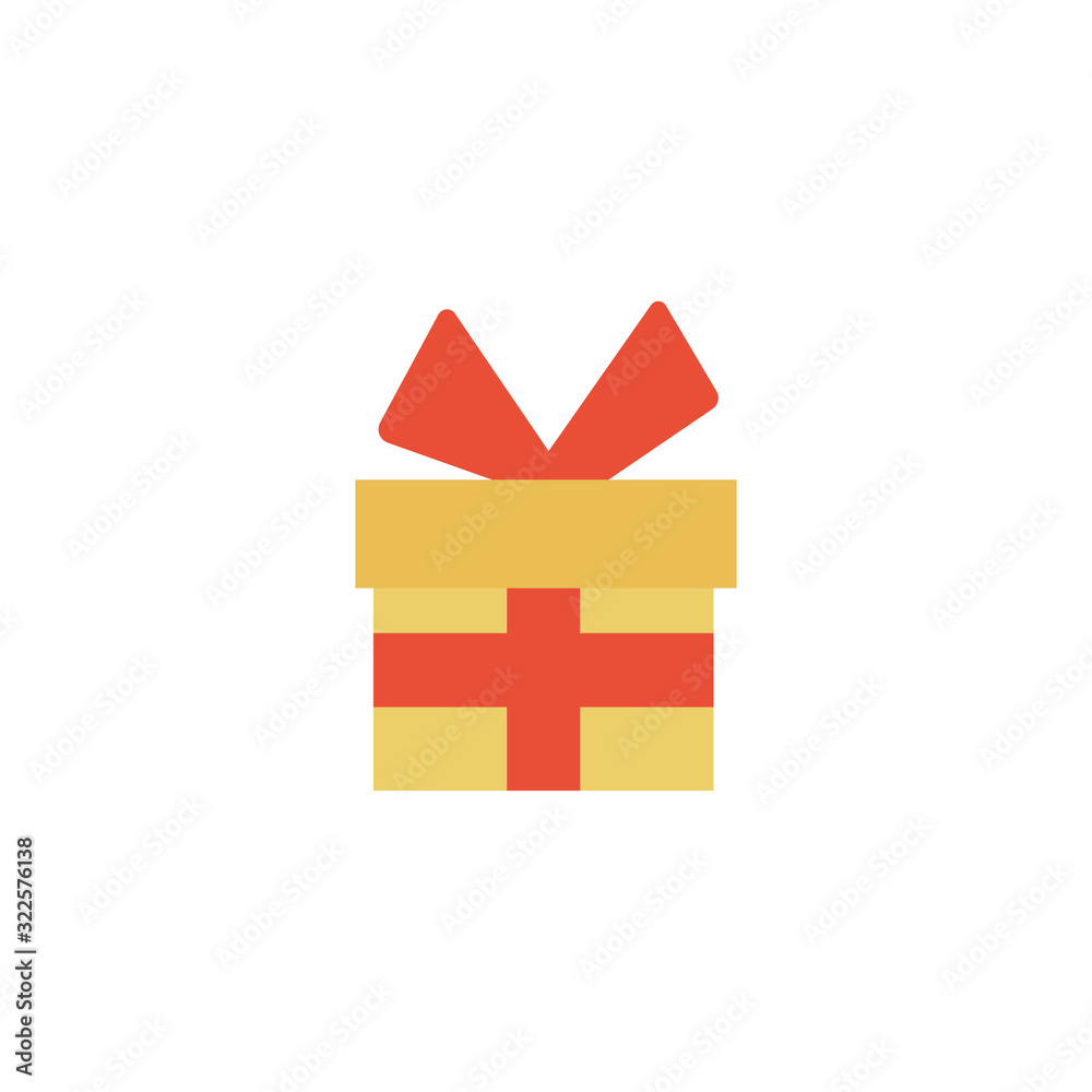 Obraz premium gift box with ribbon on white background