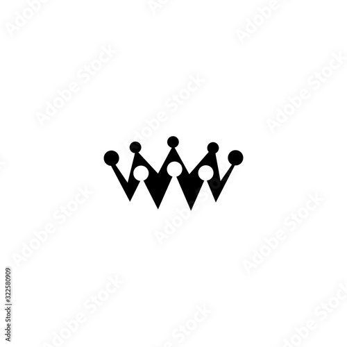 Crown Logo Royal King Queen abstract Logo design vector template