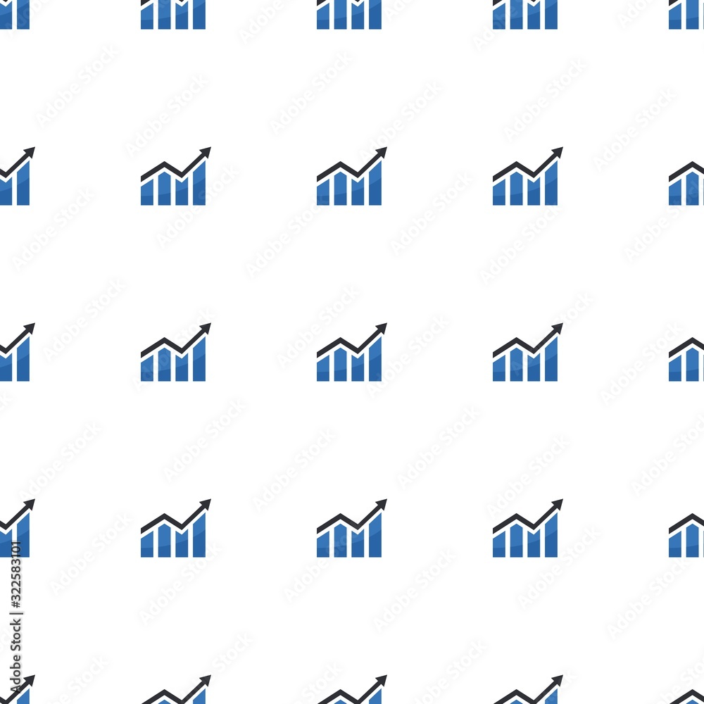 Profit icon pattern seamless isolated on white background Profit icon pattern seamless isolated on white background