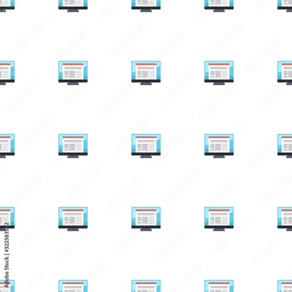 layout icon pattern seamless isolated on white background