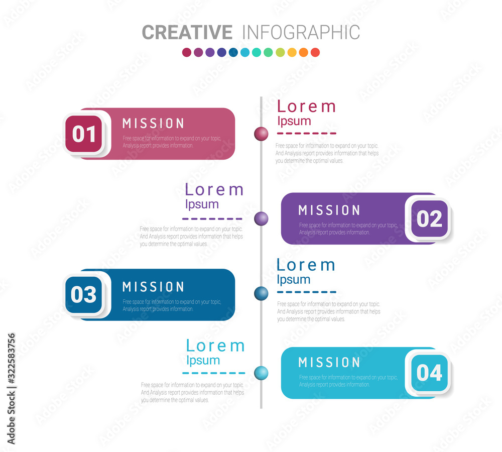 Presentation business infographic template with 4 options. Vector illustration. Presentation business infographic template with 4 options. Vector illustration.