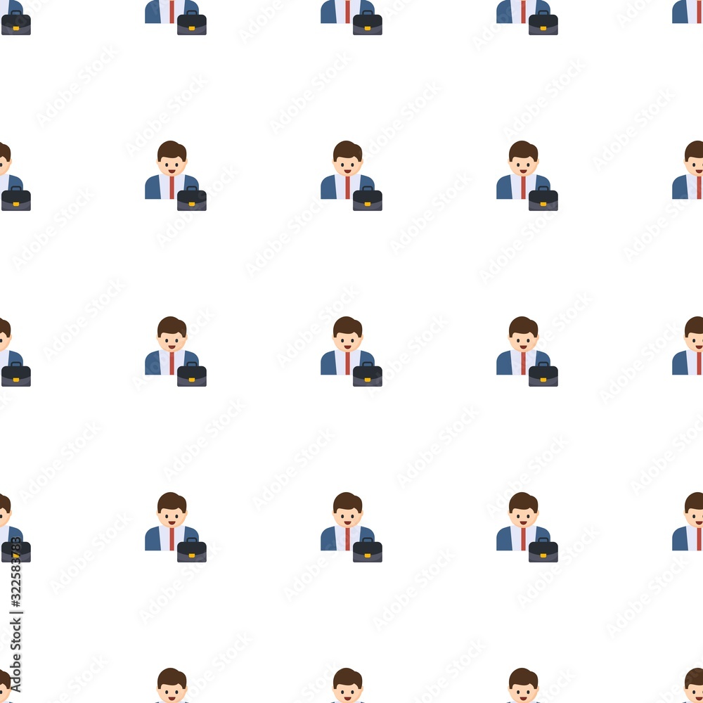 Entrepreneur icon pattern seamless isolated on white background