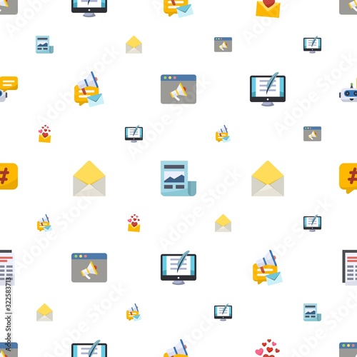 message icons pattern seamless