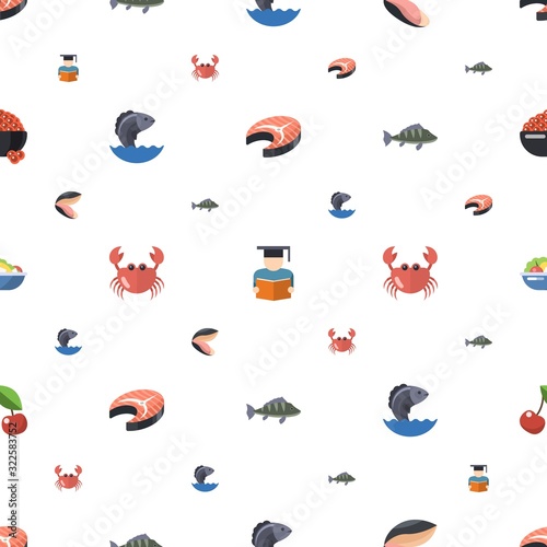 food icons pattern seamless