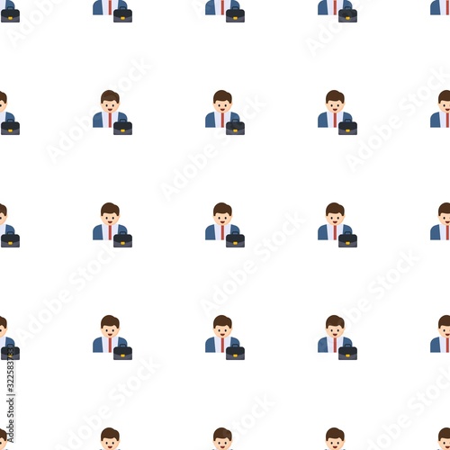 Entrepreneur icon pattern seamless isolated on white background