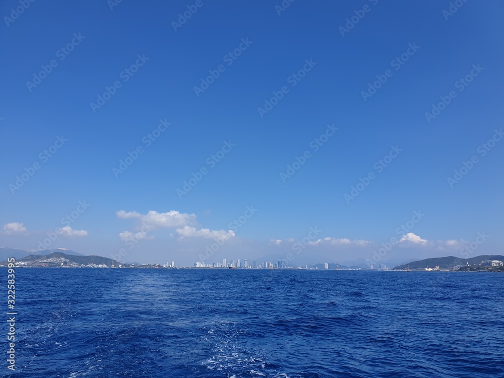 sea and blue sky vietnam