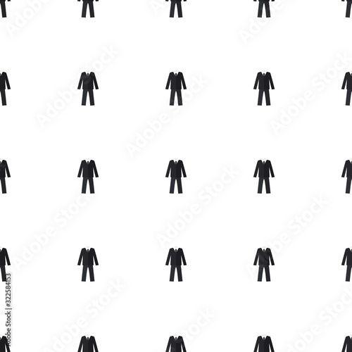 suit icon pattern seamless isolated on white background
