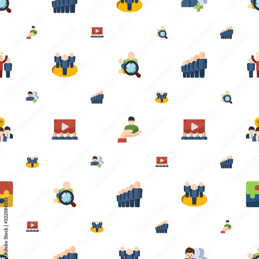 group icons pattern seamless