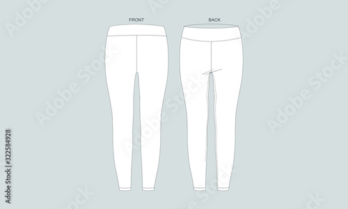 Trouser and jumper Black and White illustration 