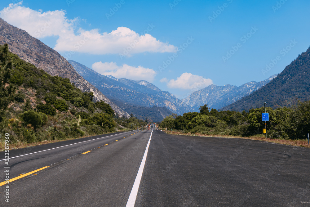 The mountains landscape of San Bernardino National Forest, USA.