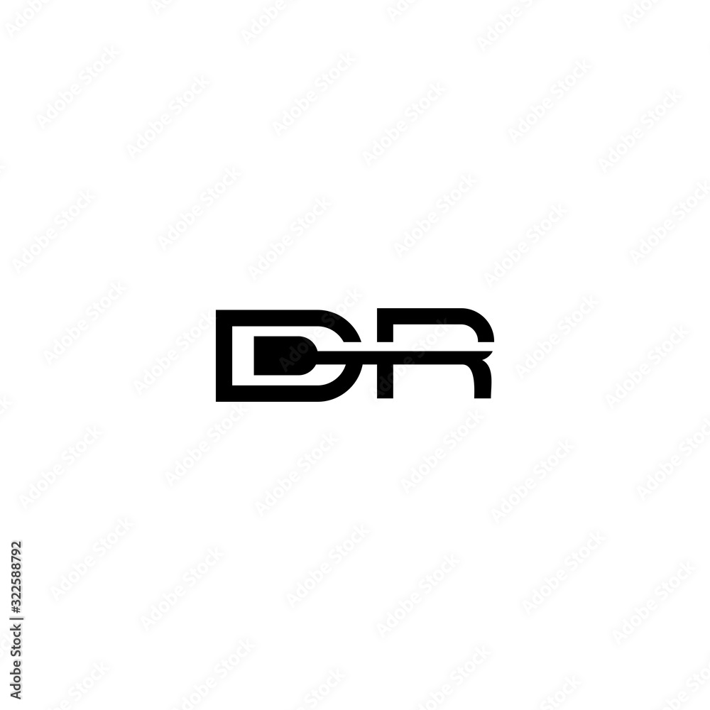 DR D R creative logo design template