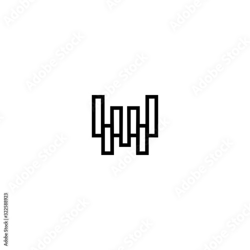 W Logo Icon Vector Template.