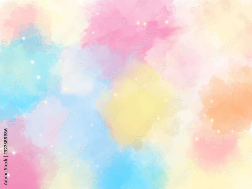 watercolor, pastel, pop, cute, background, wrappingpaper / 水彩