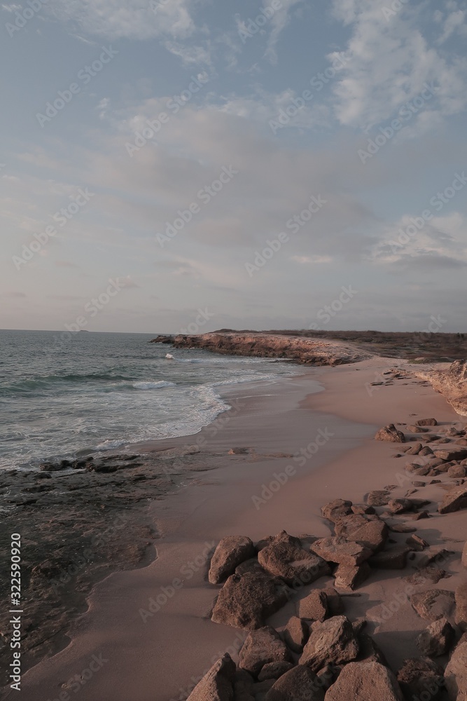 beach at sunset