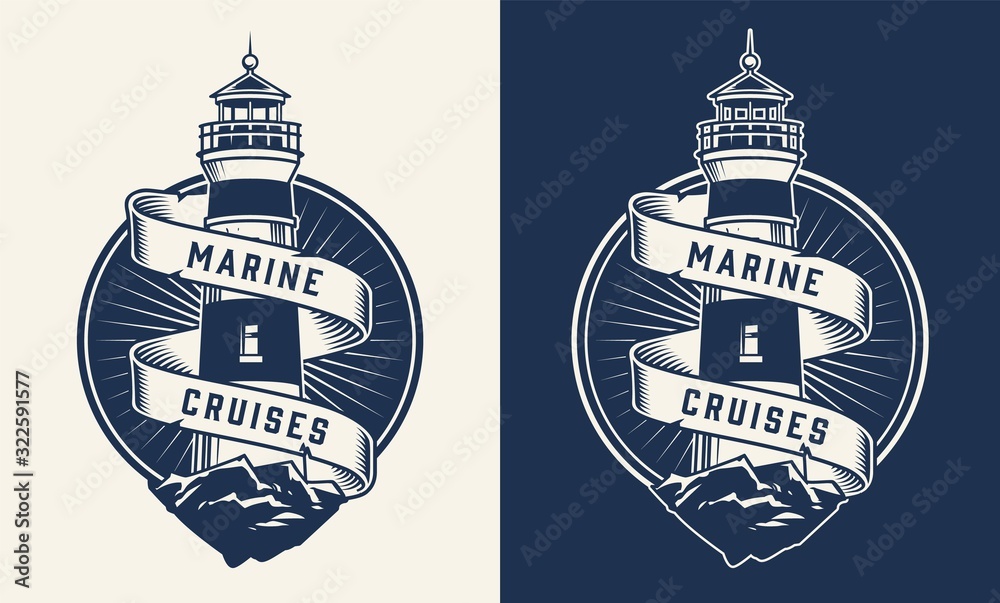 Vintage nautical label