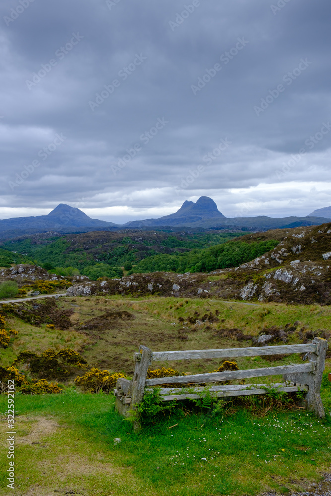 The mountain of Suilven Lochinver Assynt Sutherland Scotland